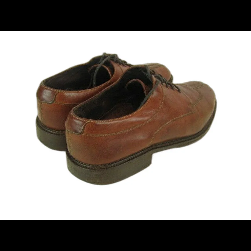 Mens COLE HAAN Country (Brazil) Brown Leather Split Toe Oxfords Brogues sz 9D